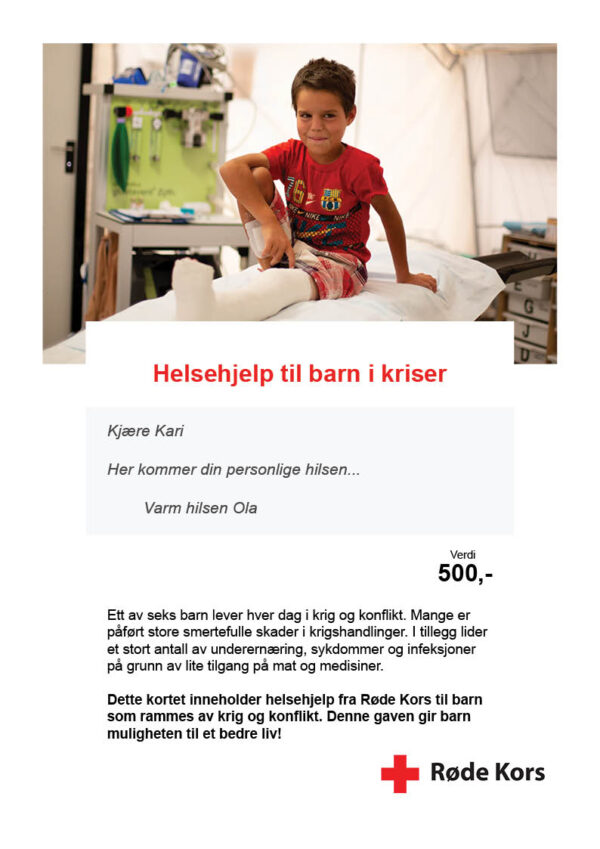 Gavekort til helsehjelp