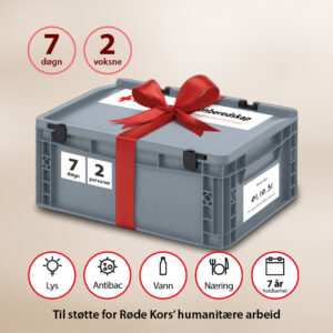 Egenberedskapspakke for 7 dager og 2 personer