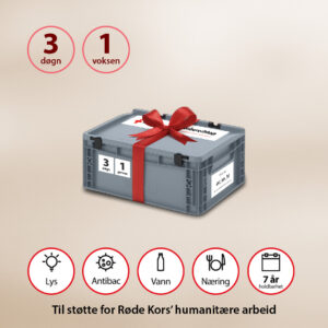 Egenberedskapspakke for 3 dager og 1 person