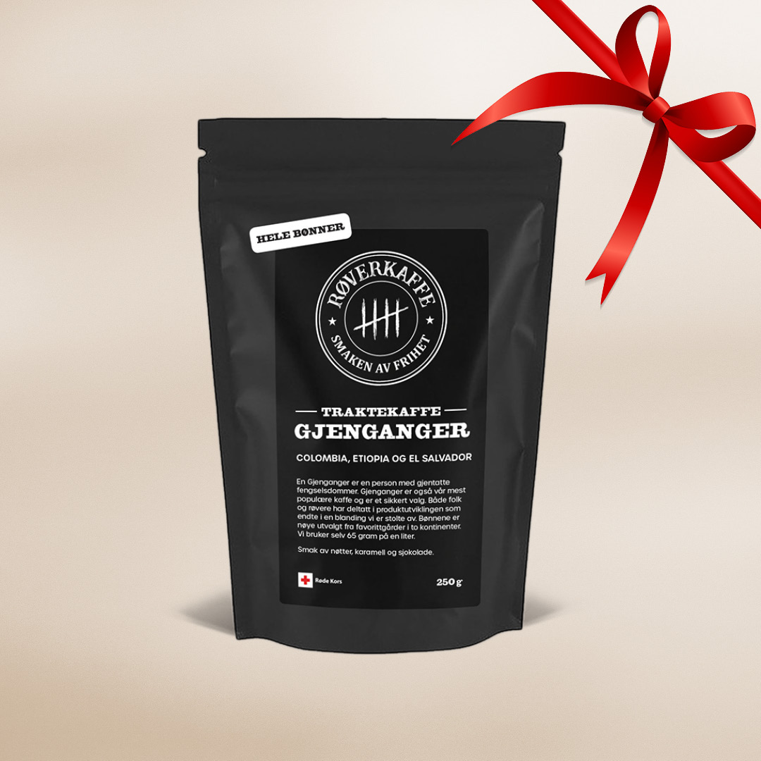 Jul 2025 - NB - Røverkaffe Gjenganger hele 1x1 Gjenganger Røverkaffe- Hele bønner