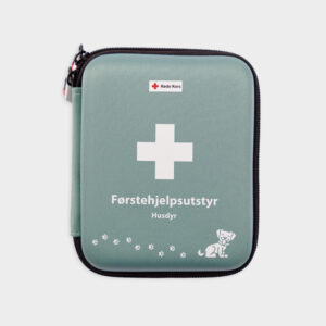 Førstehjelpsskrin hund og katt foran