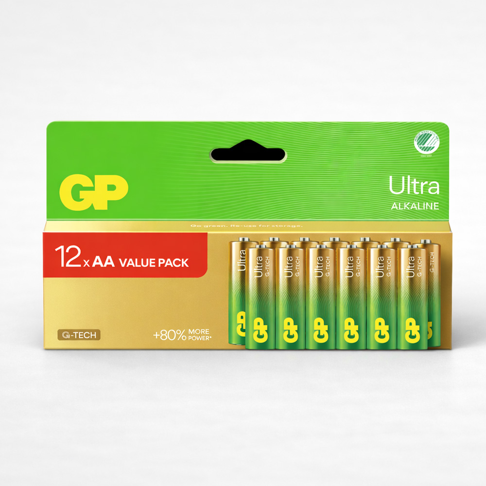 Batterier AA 12-pakning